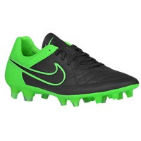 Nike Tiempo Legend V K Leather FG - Men's - Black / Light Green