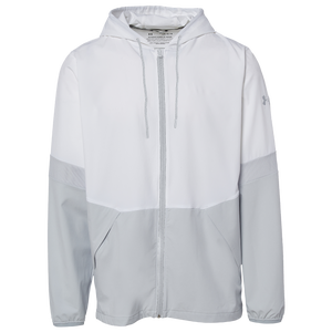 Under Armour Team Squad Woven 2.0 Warm-Up Jacket - Men's - White/Halo Grey