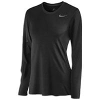 Nike Team Legend Long Sleeve T-Shirt - Women's - All Black / Black