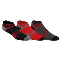 ASICS� Quick Lyte Cushion Single Tab 3 Pack Sock - Men's - Red / Black