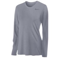 Nike Team Legend Long Sleeve T-Shirt - Women's - Grey / Grey