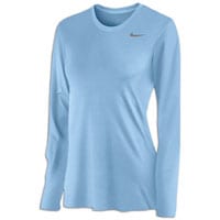 Nike Team Legend Long Sleeve T-Shirt - Women's - Light Blue / Light Blue