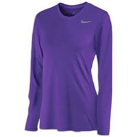 Nike Team Legend Long Sleeve T-Shirt - Women's - Purple / Purple