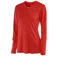 Nike Team Legend Long Sleeve T-Shirt - Women's - Red / Red