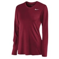 Nike Team Legend Long Sleeve T-Shirt - Women's - Red / Red