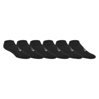 ASICS� Invasion No Show 6 Pack Socks - Men's - Black / Grey