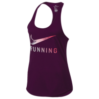 Nike Dri-FIT Dri-Blend Graphic Running Tank - Women's - Purple / Pink