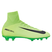 Nike Mercurial Superfly V FG - Boys' Grade School - Light Green / Black