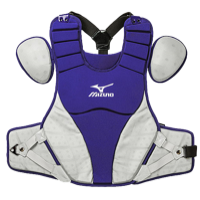 Mizuno Samurai 16" Chest Protector - Men's - Purple / Grey