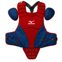 Mizuno Samurai 14" Chest Protector - Youth - Red / Navy