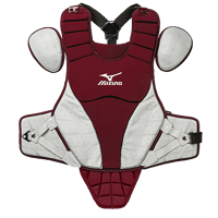 Mizuno Samurai 14" Chest Protector - Youth - Maroon / Grey