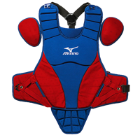 Mizuno Samurai 14" Chest Protector - Youth - Blue / Red