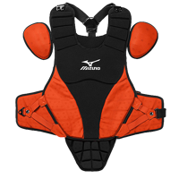 Mizuno Samurai 14" Chest Protector - Youth - Black / Orange