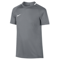 Nike Academy Short Sleeve Top - Youth - Grey / White