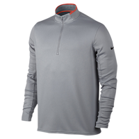 Nike Dri-FIT Golf 1/2 Zip Ls Top - Men's - Grey / Orange