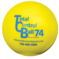 Total Control Sports Baseball Size Batting Ball - Yellow / Blue