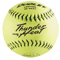 Dudley NSA 12" Thunder Hycon Slow Pitch Softball - Yellow / Black