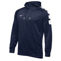 Nike Team Elite Stripe Full Zip Hoodie - Men's - Navy / White