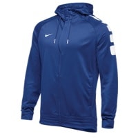 Nike Team Elite Stripe Full Zip Hoodie - Men's - Blue / White