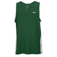 Nike Team Dry Miler Tank - Men's - Dark Green / White