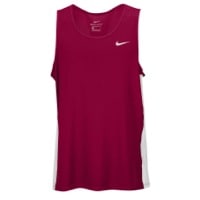 Nike Team Dry Miler Tank - Men's - Maroon / White