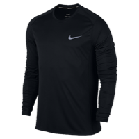 Nike Dri-FIT Miler Long Sleeve T-Shirt - Men's - Black / Grey