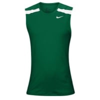 Nike Team Power Stock Race Day Tank - Men's - Dark Green / White