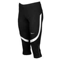 Nike Team Power Stock Race Day Capris - Women's - Black / White