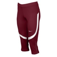 Nike Team Power Stock Race Day Capris - Women's - Cardinal / White