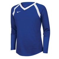 Nike Team Agility Long Sleeve Jersey - Girls' Grade School - Blue / White