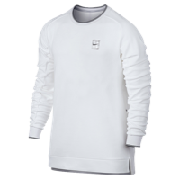 Nike Court Top LS Baseline Pullover - Men's - White / Black