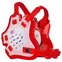 Cliff Keen F5 Tornado Headgear - Men's - Clear / Red