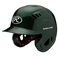 Rawlings Coolflo R16 Senior Batting Helmet - Men's - Dark Green / Dark Green