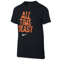 Nike Graphic Football T-Shirt - Boys' Grade School - Black / Orange