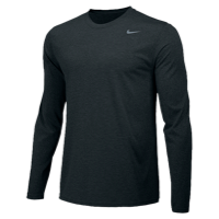 Nike Team Legend Long Sleeve Poly Top - Boys' Grade School - Black / Black