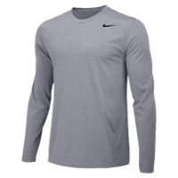 Nike Team Legend Long Sleeve Poly Top - Boys' Grade School - Grey / Grey