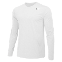 Nike Team Legend Long Sleeve Poly Top - Boys' Grade School - All White / White