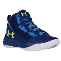 Under Armour Jet Mid - Girls' Grade School - Navy / Light Blue