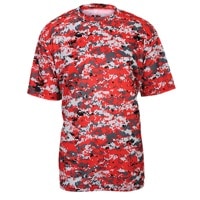 Badger Sportswear Digital Camo T-Shirt - Men's - Red / Pink