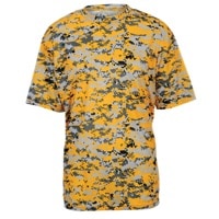 Badger Sportswear Digital Camo T-Shirt - Men's - Gold / Grey