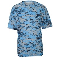 Badger Sportswear Digital Camo T-Shirt - Men's - Light Blue / Grey