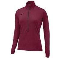 Nike Team Pro Hyperwarm 1/2 Zip 3.0 - Women's - Maroon / Maroon