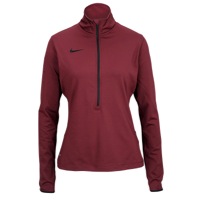 Nike Team Pro Hyperwarm 1/2 Zip 3.0 - Women's - Maroon / Maroon