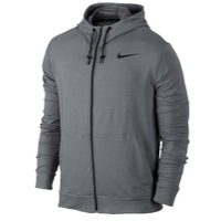 Nike DF Training Fleece Full-Zip Hoodie - Men's - Grey / Grey