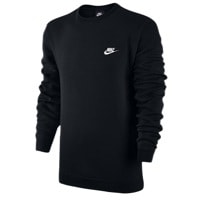 Nike Club Fleece Crew - Men's - Black / Black