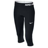 Nike Pro Cool Capris - Girls' Grade School - Black / White