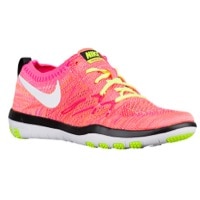 Nike Free TR Focus Flyknit - Women's - Pink / Light Green