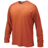 Nike Team Legend Long Sleeve Poly Top - Men's - Orange / Orange