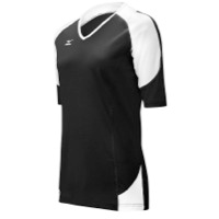 Mizuno Team Classic Laguna Mid Sleeve Jersey - Women's - Black / White