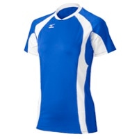 Mizuno Team Techno Volley V S/S Jersey - Women's - Blue / White